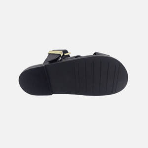 Zapatos planos para mujer, parte superior de piel de vaca, punta abierta, sin cordones, con amortiguación de aire, entresuela de EVA, suela de goma, forro de piel de oveja, antideslizantes, para oficina - Product Image 5