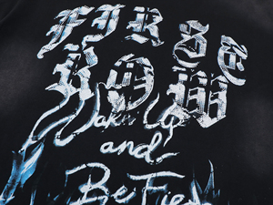 เสื้อยืดโอเวอร์ไซส์แขนสั้นทรงหลวม คอตตอนหนานุ่ม สไตล์สตรีทแวร์ พิมพ์ลายกราฟิก - Product Image 5