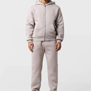 New Style Oversize Men Zipper Tracksuit For Fitness Premium Gym Apparel High Quality Oversize Men Zipper Tracksuit For Fashion - Product Image 1