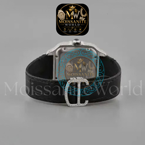 New Very Clear Glass Diamond <b>Watch</b> <b>Black</b> Rubber Band And Roman Dial <b>Watches</b> for Export Sale Hip Hop Diamond <b>Watch</b> Gift For Her - Product Image 3