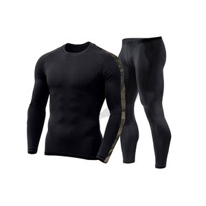 Conjuntos de Compresión de Manga Larga Unisex al Por Mayor, Nuevo Diseño, Ecológicos, Estampados, Invierno, Patrón Sólido, Precio Económico, Conjunto de 2 Piezas - Product Image 1