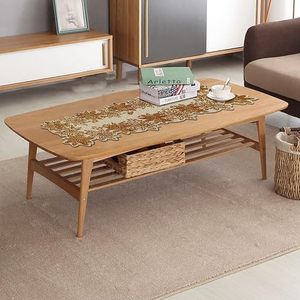 Embroidered Floral Eco-friendly Customizable <b>Table</b> <b>Runner</b> Classic Polyester Washable Home Decor Beaded Pattern - Product Image 2