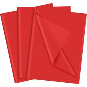 Sacchetti Regalo in Carta Velina Rossa Natalizia, 60 Fogli, 14 X 20 Pollici, Carta da Regalo per Confezioni e Imballaggi - Product Image 1