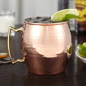 Hammered copper mug set silver canyon beverage cups reusable premium cocktail serving metal mugs durable - Product Image 6