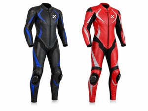 X Professional Racing One-Piece Motorcycle <b>Suit</b> | Black <b>Red</b> Gray Blue | X Logo | OEM ODM Manufacturer | Premium Design Quality | - Product Image 5