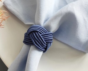 Anillos para Servilletas Azul Marino, Anillo para Servilletas con Diseño de Marinero, Porta Servilletas de Rayón, Decoración para Mesa de Boda, Decoración para Mesa de Cocina, Anillo para Servilletas con Nudo de Rayón - Product Image 2