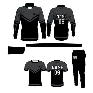 Ensemble d'équipement de paintball professionnel : Maillot à manches longues et t-shirt à manches courtes entièrement sublimés, pantalon assorti et bandeau - Product Image 2