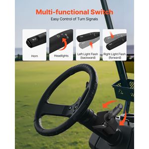 Kit di fari anteriori e posteriori a LED omologati per la circolazione stradale, cablaggio per retrofit da 12 Volt per golf cart con indicatori di direzione e luci di emergenza SW IT - Product Image 3