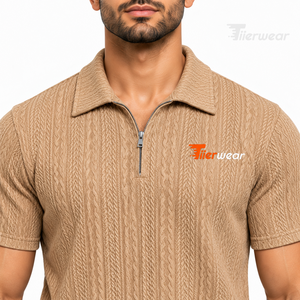 Conjunto de Camiseta Polo y Pantalones Cortos para Hombre, a la Moda, 200 GSM, Algodón y Poliéster, Estilo Deportivo Informal de Verano, Ropa Urbana Personalizada - Product Image 5