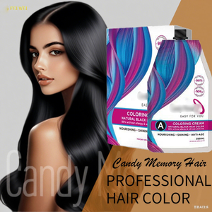 ครีมย้อมผมเคราตินสีดำ ลดราคาพิเศษ ปิดผมขาว 100% บำรุงเส้นผม สีติดทนนาน - Product Image 5