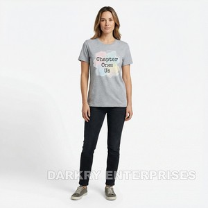 เสื้อยืดผู้หญิงแบบคัสตอม พิมพ์ลายคำว่า Amour คอกลม สำหรับใส่ลำลอง แบรนด์ส่วนตัว พิมพ์ลายคำภาษาฝรั่งเศส เสื้อยืดผ้าฝ้าย - Product Image 3