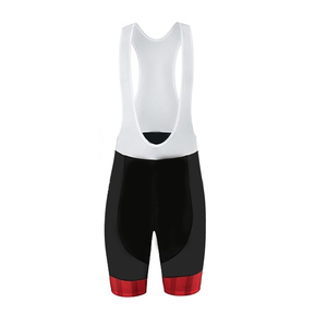 Ensemble de maillot de cyclisme pour homme, rayé rouge, manches courtes, respirant, spandex, polyester, coupe sportive pour l'été - Product Image 2