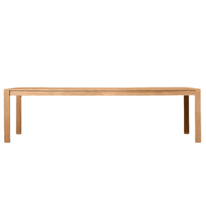 Mesa de Comedor Minimalista para Exterior, Hecha a Mano, de Madera de Teca Sólida, Rectangular Grande, con Marco Sólido y Acabado Natural, Muebles para Jardín y Patio - Product Image 1