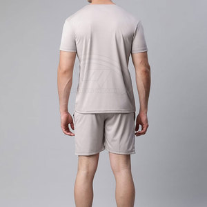 Hot Selling Casual Solid Eco-Friendly Shorts Set for <b>Men</b> Summer Training Wear Comfortable Lightweight Breathable 100% Cotton - Product Image 2