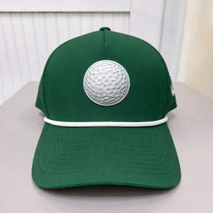 Gorras de Béisbol Verdes con Bordado de Logotipo 2D, Gorras de Béisbol de Tela de Alta Calidad Fabricadas por OEM en Vietnam - Product Image 1