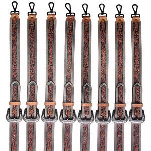 Genuine Cow Hide Unisex Leather Belt Solid Square Non-Spot Easy Folding Eco-Friendly Lightweight Steel Buckle OEM ODM Customized - Product Image 1