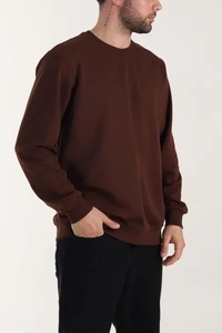 เสื้อสเวตเชิ้ตผู้ชายทรงโอเวอร์ไซส์ ผ้าโพลีเอสเตอร์/คอตตอนผสม 140 กรัม ป้องกันการเป็นขุย พิมพ์ลายดิจิตอลด้านหน้าพร้อมโลโก้แบบกำหนดเอง - Product Image 3