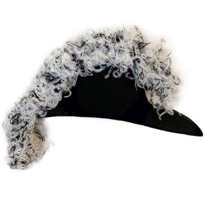 Luxury Knights Templar Chapeau White & <b>Black</b> Blend Straight <b>Feather</b> Plumes Party Use Unisex - Product Image 3