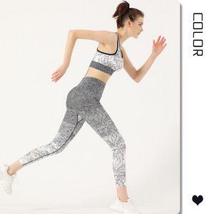 ชุดโยคะออกกำลังกาย 2 ชิ้น สำหรับเด็กผู้หญิง แบบขายส่ง เป็นมิตรกับสิ่งแวดล้อม ยกกระชับสะโพก ลายเรียบ สำหรับผู้ใหญ่ - Product Image 5