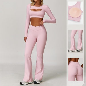 New Arrival Fashion Yoga Outfit Women <b>Sets</b> Custom Logo Blank Breathable Gym Wear Workout Fitness 7 Pieces <b>Set</b> - Product Image 3