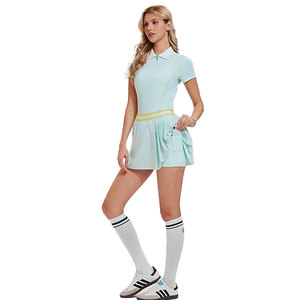 Ensemble d'entraînement léger Solid Trader avec ventilation intégrée pour des performances optimales, uniforme de tennis pour femmes - Product Image 3