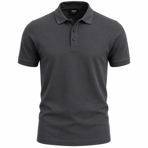 เสื้อเจอร์ซีย์พรีเมียมสำหรับผู้ชาย ผ้าเนื้อแน่น 180 GSM ผ้าฝ้าย 100% ระบายอากาศได้ดี แขนสั้น |   ถ่านสีเทาขายส่งจำนวนมากเพื่อการส่งออก - Product Image 1