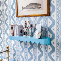 KV NATURAL HOME KVLS Étagère murale multifonctionnelle moderne de qualité supérieure pour enfants, rangement décoratif, sécurité, salon, MDF