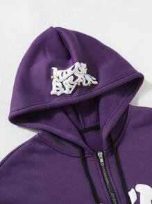 Sweat à capuche fonctionnel à fermeture éclair intégrale avec une couverture faciale respirante, un intérieur en polaire chaud et une coupe décontractée pour un confort par tous les temps. - Product Image 3