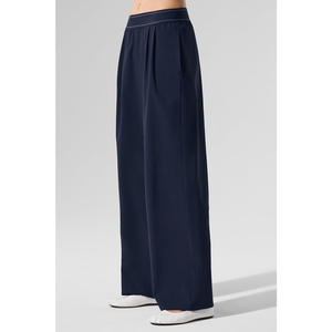 <span class=keywords><strong>Pantaloni</strong></span> Yoga a Gamba Larga Traspiranti per <span class=keywords><strong>Donna</strong></span>, Vita Alta, <span class=keywords><strong>Blu</strong></span> <span class=keywords><strong>Navy</strong></span>, <span class=keywords><strong>Pantaloni</strong></span> Comodi e Fluidi, Asciugatura Rapida, <span class=keywords><strong>Pantaloni</strong></span> Sportivi per Signore - Product Image 5