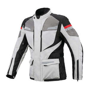 Traje de Motocicleta de Cuero Rojo y Blanco de Una Pieza para Hombre, Ropa Casual Personalizada, Impermeable, Personalizada OEM, Holgada - Product Image 6