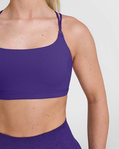 ODM Recycled Polyester/Cotton Solid Pattern Compression Shirt Shorts Set Womens Yoga Fitness Workout Set <b>High</b> Quality Running - Product Image 6