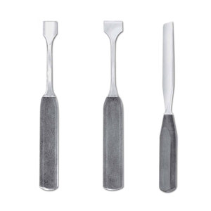 Mini osteotomes de précision manuels pour la chirurgie osseuse, instruments de coupe osseuse, 3 pièces, acier inoxydable, orthopédie, dentisterie, vétérinaire - Product Image 1