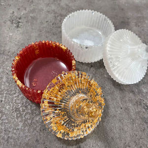 Caja de Resina Floral Personalizada Premium, Caja de Joyería Decorativa Hecha a Mano, Organizador de Almacenamiento de Joyas, Pequeño Regalo de Joyería de Resina - Product Image 1