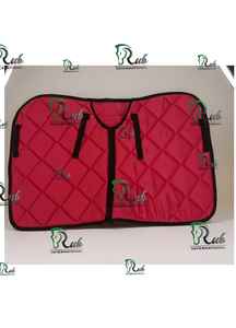 Tapis de selle d'équitation style saut d'obstacles Rub International en coton matelassé personnalisable pour cheval - Product Image 2