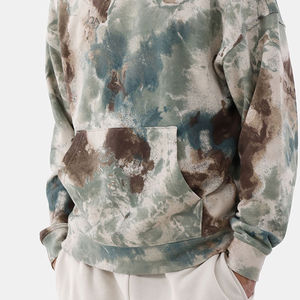 Sudadera con Capucha Tie Dye para Hombre, Ajustable, Nueva Colección de Invierno, Algodón Mezclado, Transpirable y Cómoda, Estilo Único - Product Image 5