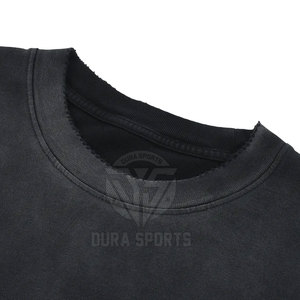 T-shirt décontracté d'été 100 % coton pour homme, imprimé personnalisé, effet délavé soleil, matière légère et durable, coupe ample - Product Image 6