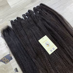 Extensiones de Cabello Humano de Alta Calidad con Trama, Cabello Virgen con Cutículas Alineadas, Paquetes de Cabello Liso Rizado con Cierre de Encaje, Vietnam - Product Image 3