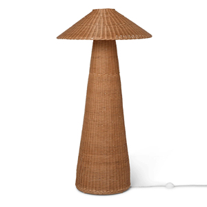 Conical shaped rattan standing lamps cheapest price home decor mid century modern floor lamp - Product Image 1