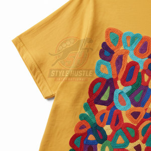 T-shirt brodé 100 % coton respirant à séchage rapide, impression personnalisée du logo, haute qualité, coupe ample pour homme - Product Image 6