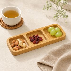 Juego de bandejas de madera premium para salsas y condimentos, bandeja para servir frutos secos, diseño portátil con divisiones. - Product Image 6