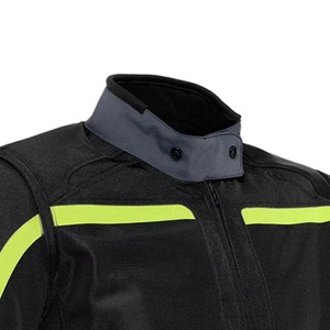 Chaqueta de Motocicleta para Hombre, Elegante, Cómoda, Transpirable, de Alta Calidad, de Cuero Resistente, Impermeable, a Prueba de Viento, con Acolchado de Seguridad - Product Image 4