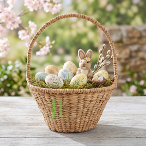 Premium Quality Hand woven Baskets With Handle Customize Sizes Variety Colors For Easter Decorations Gifts From Vietnam - Product Image 4