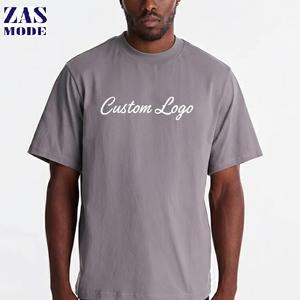 T-shirt unisexe surdimensionné en coton 100% de haute qualité 220 GSM, imprimé et brodé sur mesure, coupe courte pour homme, tricoté - Product Image 1