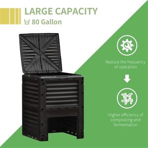 Contenitore per Compostaggio Moderno ed Ecologico, Forma di Foglia in Plastica PP, Dimensioni Personalizzabili per Esterni, Stile Semplice con Confezione in Scatola - Product Image 2