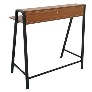 2-Tier Home Office Computer <b>Desk</b> with Sturdy Wood Frame Compact Writing Table for <b>Small</b> Spaces-XH - Product Image 6
