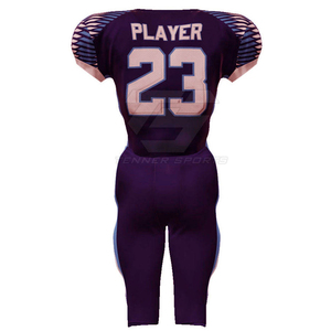 Uniforme de football américain sur mesure de la série Elite, imprimé OEM, grande taille, avec logo en twill cousu de qualité supérieure, pour match et entraînement. - Product Image 3