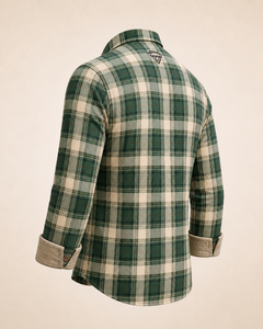 Camisa de Franela a Cuadros Verde de Primera Calidad, Fabricada a Medida, Manga Larga, de Algodón, con Botones, para Hombre, Informal, de Alta Calidad - Product Image 6