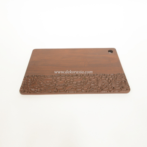 Tabla de Cortar Rectangular de Madera de Teca Antigua, 1.5 cm de Grosor, Duradera, Ecológica, Apta para Lavavajillas, Utensilios de Cocina para Uso Doméstico y Comercial - Product Image 4