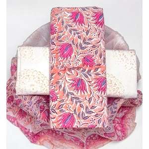 Tela de Algodón Estampada Floral, Material de Algodón Puro para Vestidos de Mujer, Kurtis, Tops, Tela Ligera, Transpirable, Ideal para el Verano - Product Image 4