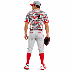 Uniforme de Béisbol de Manga Corta con Logotipo Personalizado, Diseño Único Hecho en Fábrica, Transpirable, Unisex, 100% Poliéster - Product Image 4